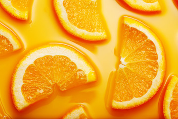 Fototapeta na wymiar orange slices background