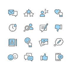 Social Networks Vector Icons set
