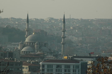 Naklejka premium A view over Istanbul, Turkey