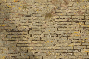 Wild bond masonry of an old church building