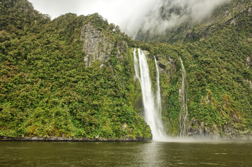Fototapeta na wymiar Milford Sound - a fiord in the south west of New Zealand's South Island within Fiordland National Park.
