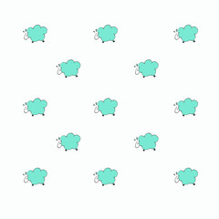 Pattern with sheep