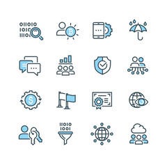 business icons for internet marketing
