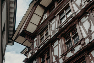 Fototapeta na wymiar Old house in the old town of Luzern, Switzerland, Europe