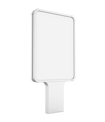 Blank Advertising Billboard Stand Isolated