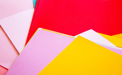 colored paper. texture. select focal focus