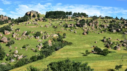 Keuken spatwand met foto scescene landscape in Swaziland kingdom of Eswatinne landscape in Swaziland kingdom of Eswatin © gallas