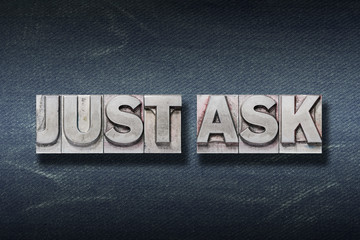 Obraz premium just ask den