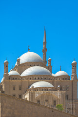 Fototapeta na wymiar Detalhes de arquitetura da mesquita de mohammed ali em cairo no egito