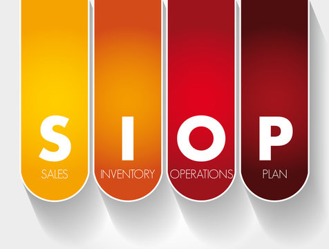 SIOP - Sales Inventory Operations Plan acronym, business concept background