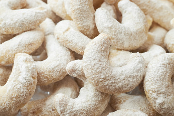 Czech christmas vanilla rolls cookies.