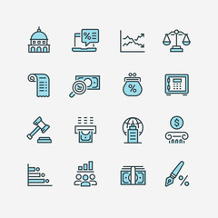 Business and finance web icon set