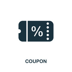 Coupon icon. Simple illustration from e-commerce collection. Creative Coupon icon for web design, templates, infographics and more