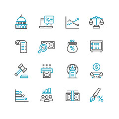 Business and finance web icon set