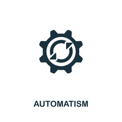 Automatism icon from personal productivity collection. Simple line Automatism icon for templates, web design and infographics - obrazy, fototapety, plakaty