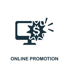 Online Promotion icon. Simple illustration from e-commerce collection. Creative Online Promotion icon for web design, templates, infographics and more