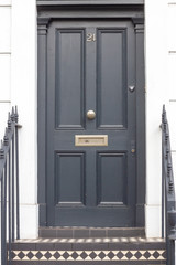 Stately front door in London