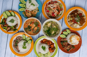 Thai Food Mixed Dishes 