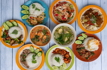 Thai Food Mixed Dishes 