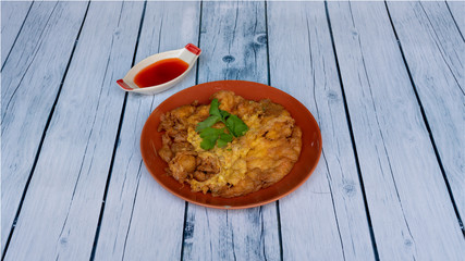Thai Omelette with Sauce