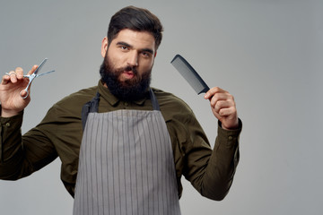 young man with knife