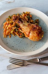 Spanish Fideo Con Pollo