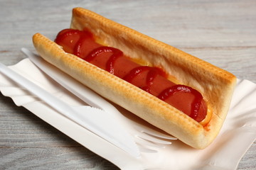 Hot Dog with Ketchup