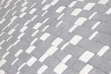 asphalt gray-white tile, textured surface