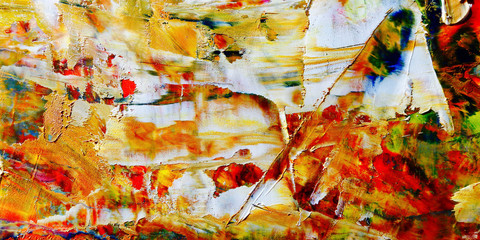 Colorful abstract background wallpaper. Modern motif visual art.  Mixtures of oil paint. Trendy...