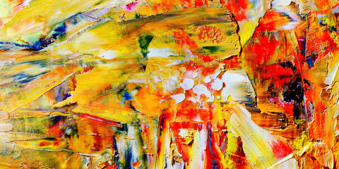 Colorful abstract background wallpaper. Modern motif visual art.  Mixtures of oil paint. Trendy...