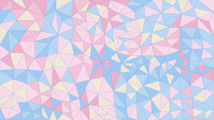 Pastel-colored vector triangles background