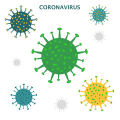 Coronavirus COVID-19 icon. Vector illustration