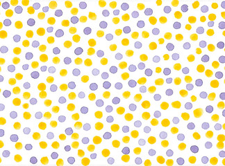 watercolor pattern of multicolored dots