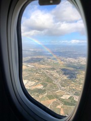 view from airplane window