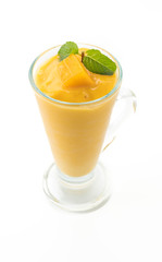 Fototapeta na wymiar fresh mango smoothie