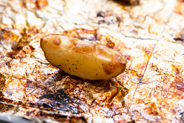 Potatoes baked in the oven