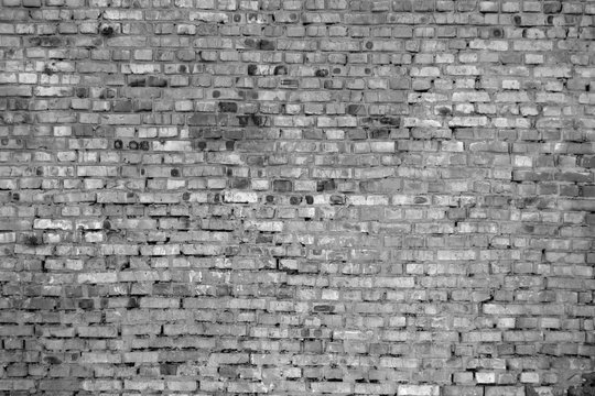 Fototapeta old gray brick wall