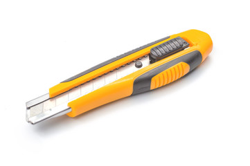 Yellow cutter knife Used for cutting materials or for general office use.