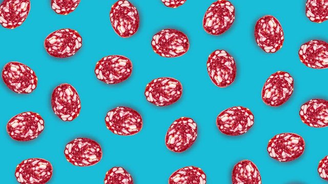 Animation of meat, sausage, snag