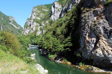 River Lim gorge between Serbia and Montenegro