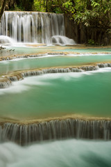 Kuang Si Waterfall in Luang Prabang, Laos