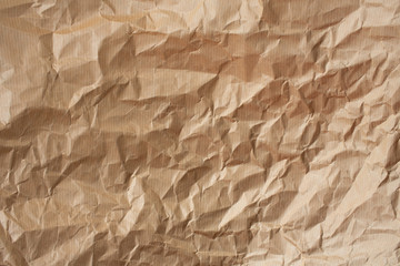 crumpled craft wrapping paper, texture