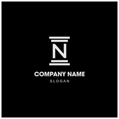 Letter N Property Logo Template Design Vector Illustration