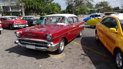 old car on the street, Havana, Cuba