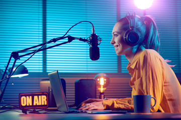 Radio broadcasting on air