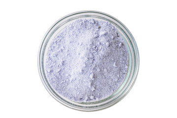 viola sugar violeta odorata crystals for baking decorating isolated on white 