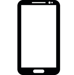 Phone icon black line