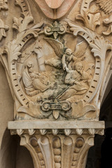 Bethlehem, Palestinian Authority, January 28, 2020: Fragment of the interior in the Milk Grotto Church in Bethlehem