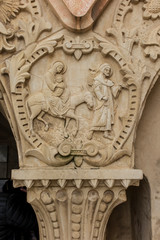Bethlehem, Palestinian Authority, January 28, 2020: Fragment of the interior in the Milk Grotto Church in Bethlehem