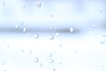 water droplets on window